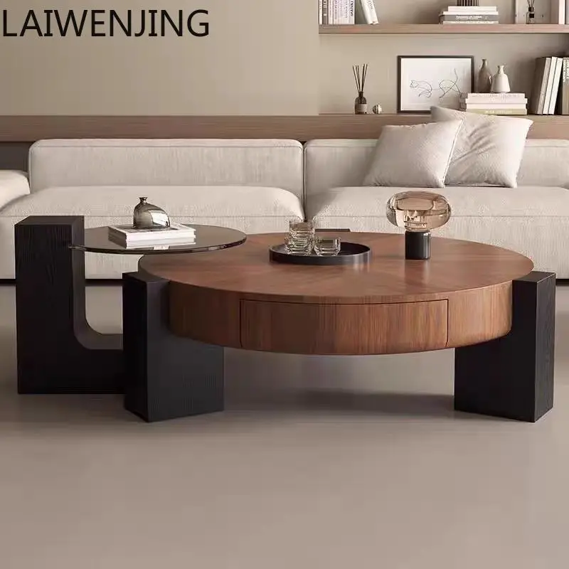 

SGF Italian minimalist coffee table size round combination high-end coffee table