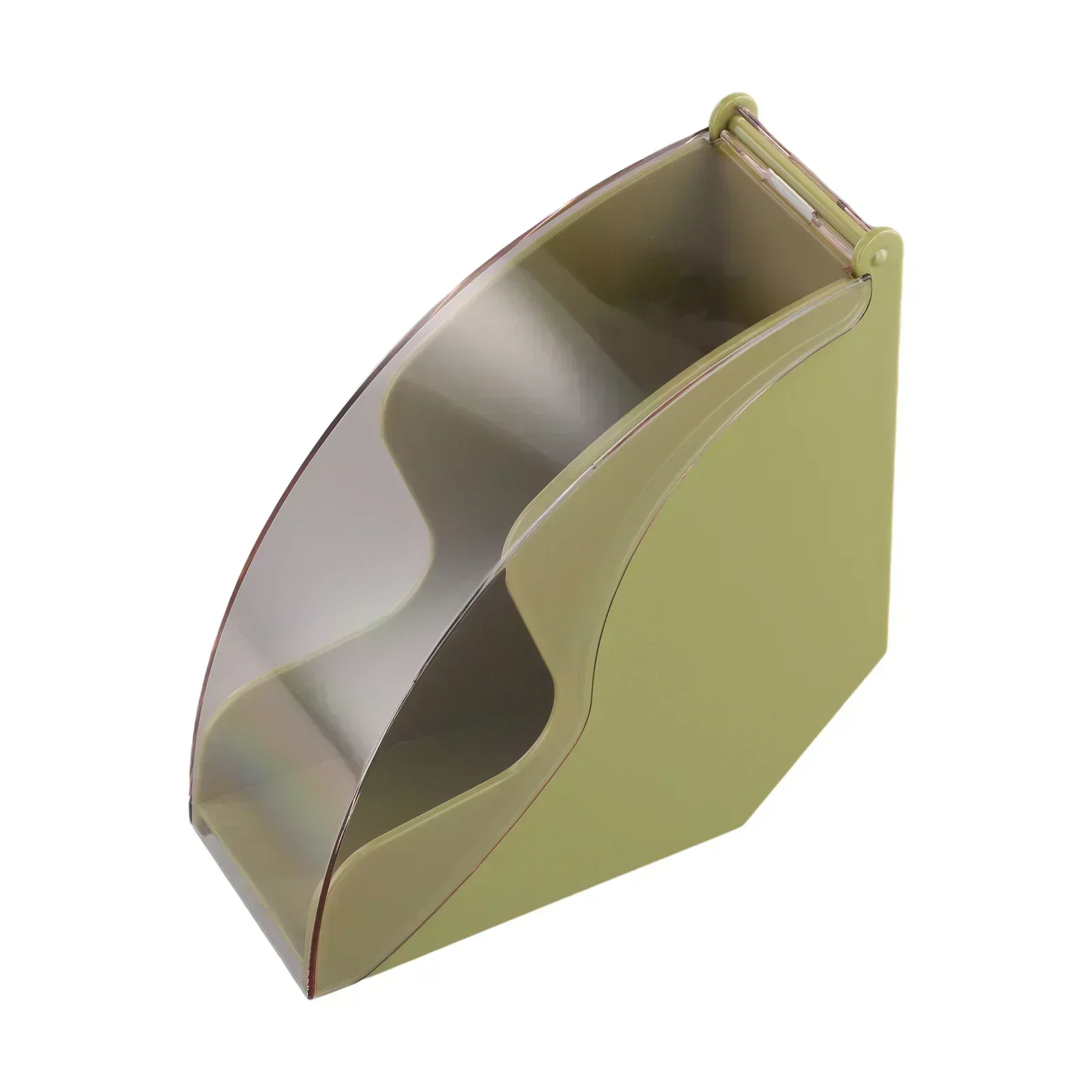 Hand Drip Coffee Filter Paper Holder Rack With Acrylic Clear Cover Dispenser For Cone And Fan Style Coffee Filters