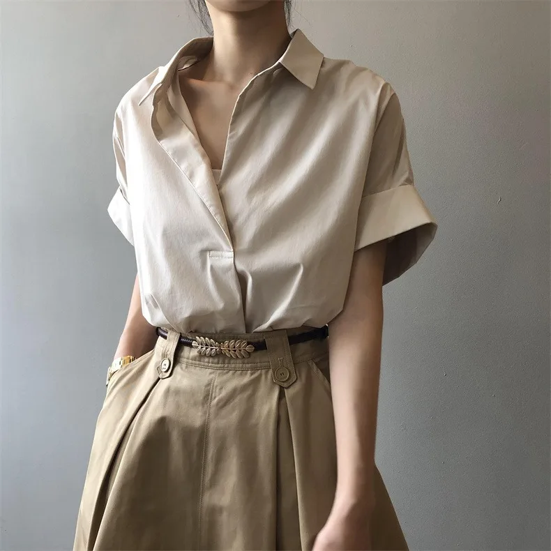 

Women Summer Tops Tees Sexy Vintage Blouse Chiffon Ruched Short Sleeve Shirt Ruffles T Shirts Loose Casual Tees