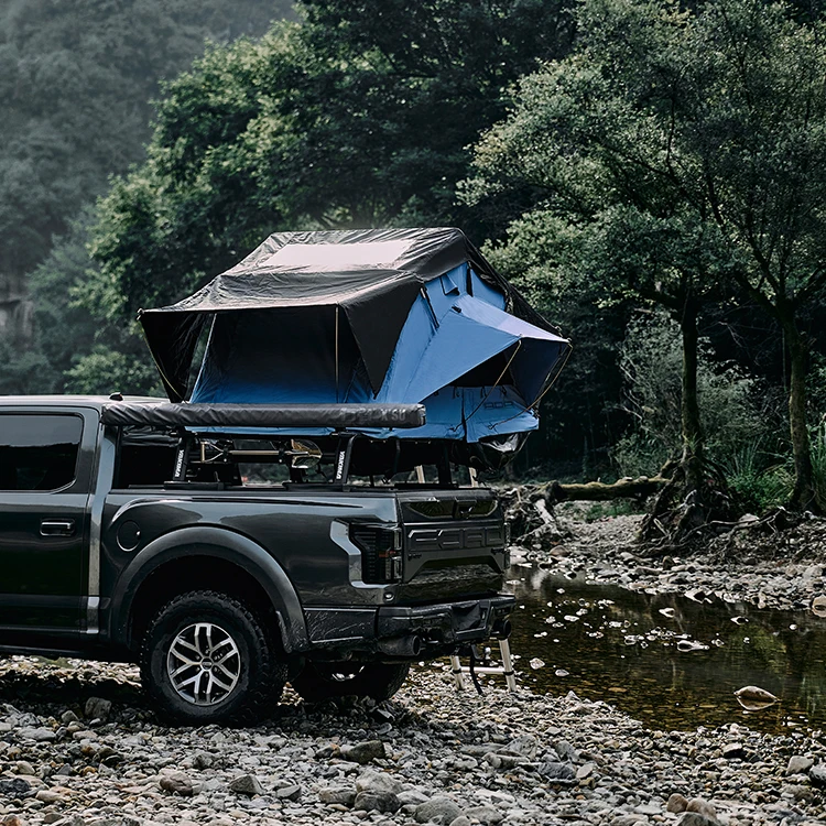 Multifunction Soft Shell Car Roof Top Tent Outdoor Camping UV Protected Shelter with Canvas Fabric Roof Cover