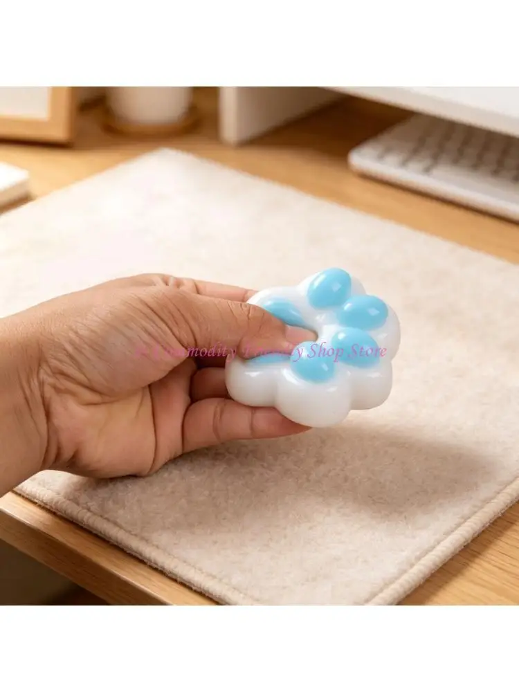 

85AE Lovely Squeeze Toy Fun Squeeze Cats Paws Squeeze Toy Prize for Students Teenager Kitten Soft Bounce Paws
