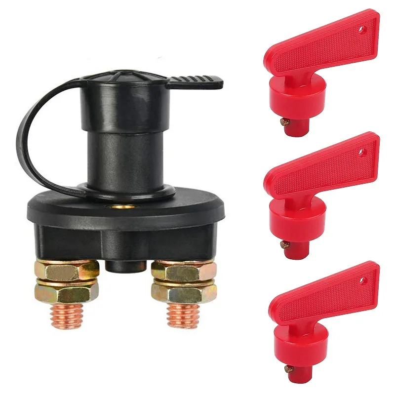Auto-Batterie-Trennschalter, 12 V, 24 V, Marine, 200 A, 300 A, Dual-Batterie-Massenschalter, 2 und 3 Positionen, Absperrschalter, Auto, Boot – Detail 10