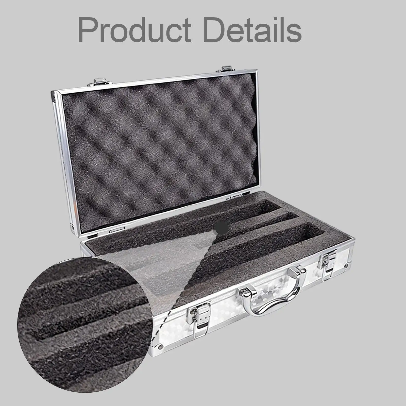 

Mic Case Protection Box Shockproof Dustproof Organizer Storage for Professional Microphones Studio Concert Use