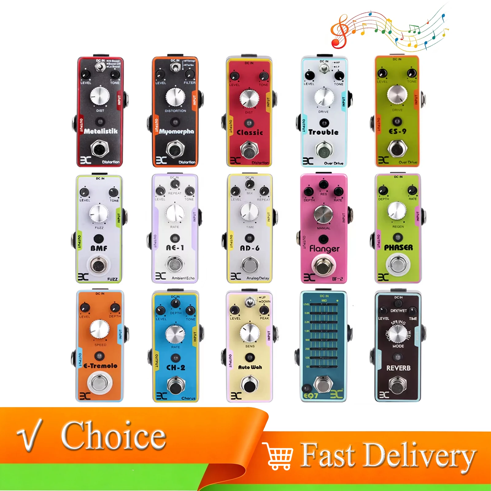 

ENO Electric Guitar Effect String Distortion Trouble Overload Delay Echo Effect Making Guitar Accessories for Electric Guitar