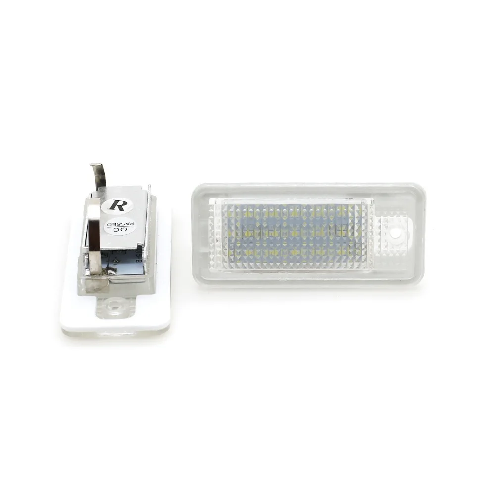 

Lamp White Bulbs CarProducts License Plate Lights Car LED License Number Plate Light Lamp White For Audi A3 A4 A6 A8 B6 B7 Q7