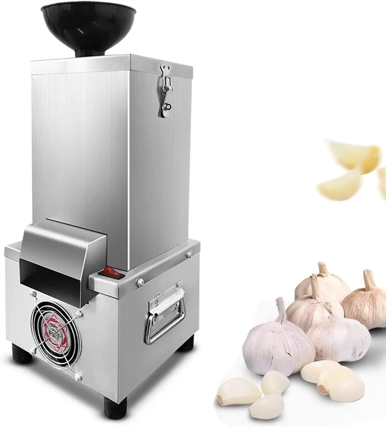 

110V Stainless Steel Commercial Portable Garlic Peeling Machine Electric Garlic Peeler Peeling Capacity 44 lbs/hour