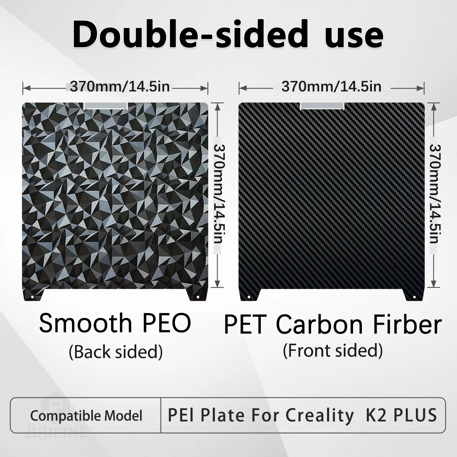 للوحة بناء Creality K2 Plus، التصاق ممتاز، شقة عالية، قوة عالية ومقاومة التآكل، أجزاء طابعة ثلاثية الأبعاد