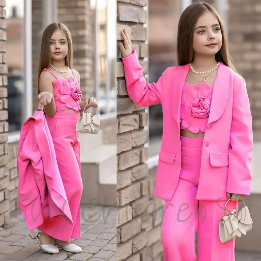 

New Autumu Baby Girls Suit High Quality Single Breasted Children's Top And Bottom Clothes Set Loungewear Casual Two Pieces