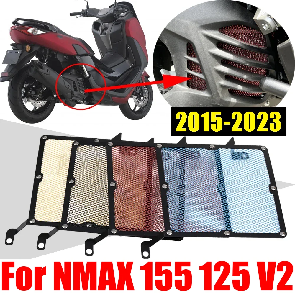 Dla Yamaha N-MAX NMAX 155 125 V2 NMAX155 NMAX125 2015-2023 Akcesoria Osłona chłodnicy Osłona ochronna osłony grilla