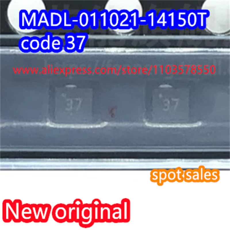 5PCS  Brand new original MADL-011021-14150T code 37 SMT TDFN6 10MHz-6GHz PIN diode