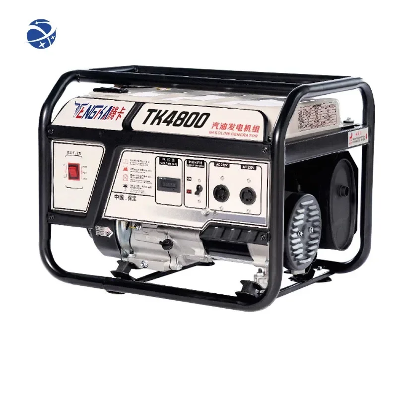 

YUNYI Tengka All Copper Portable Gasoline Generator 3KW to 8KW Single Phase 12V DC/AC Output Electric Start 60Hz Frequency