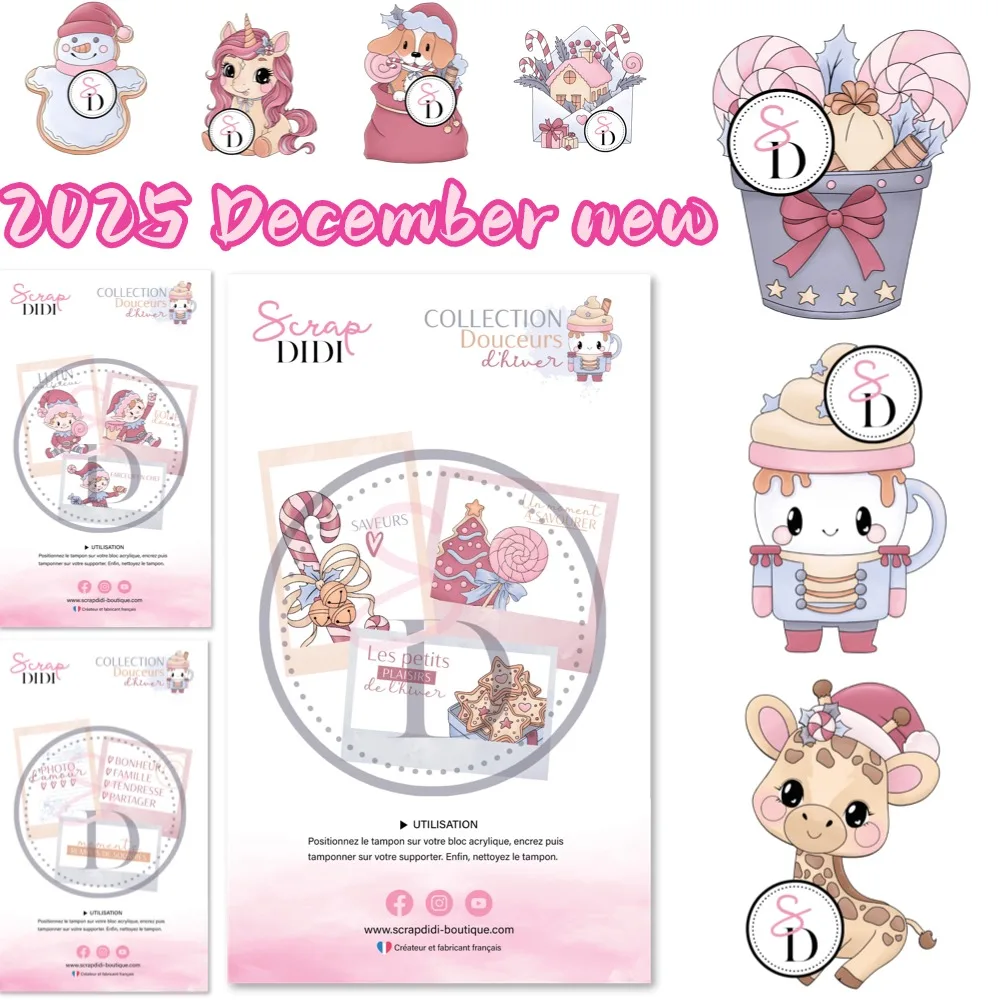 

Decorate Lutins French Stamp 2025 New Metal Cutting Dies Craft Embossing Make Paper Greeting Card Making Template DIY Handmade