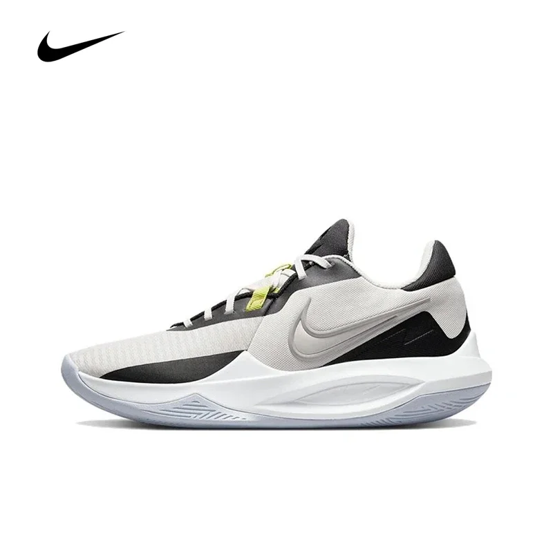 

Original Nike Precision 6 Man's Basketball Shoes Low Top Wear Resistant Non-slip Black White Sneakers DD9535-004