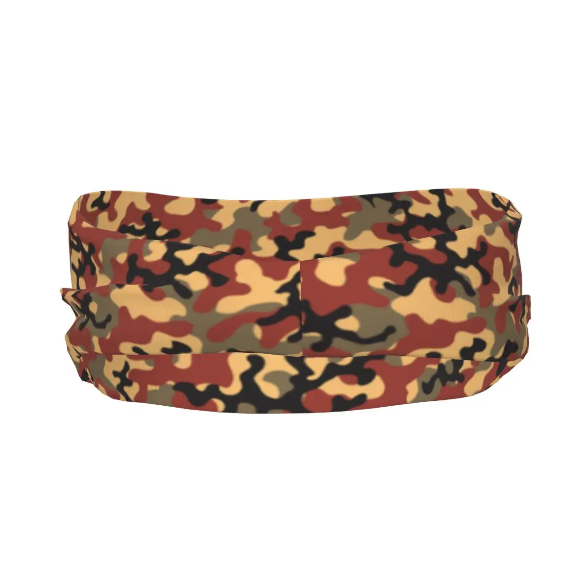 Unisex Sports Sweatband Headband Fitness Workout Cycling Camouflage Abstract Pattern Hair Accessories