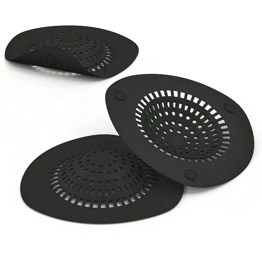 

Hair Catcher Shower Drain Cover Bathtub Silicone Hair Catcher Stopper Drain Strainers, Home Protectors With Sucker Water Trap S