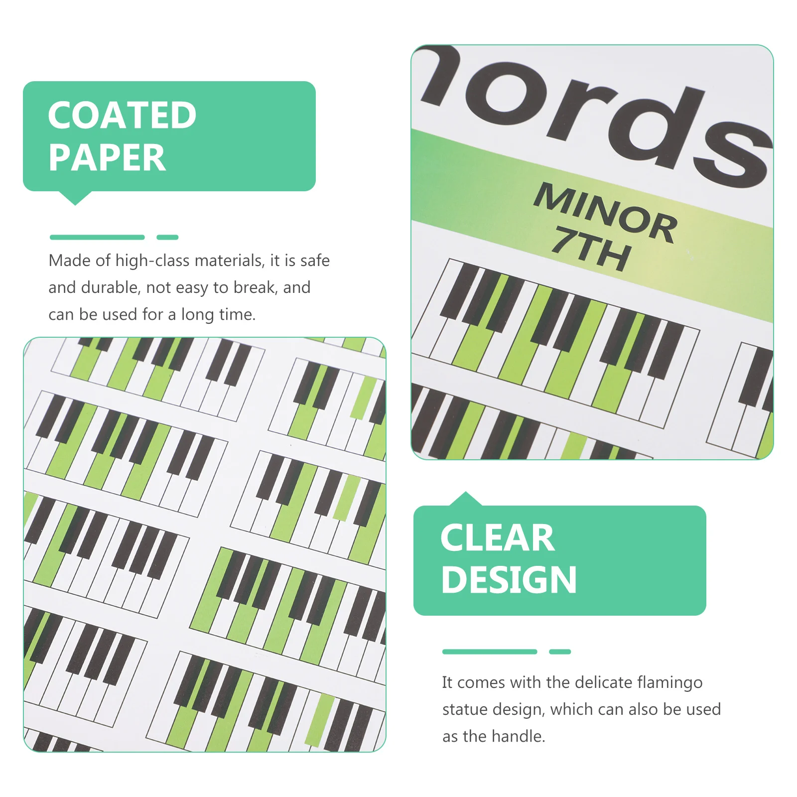 

Piano Chord Score for Performers Professional Students Paper Learning Poster Coated Chords Chart