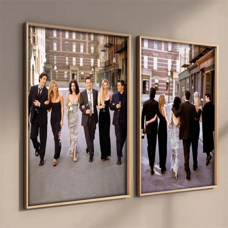 Friends Tv Show Poster Aesthetics Six of One Movie Pictures Canvas Painting For Wall Art Mural Room Decor Home Living Decoration