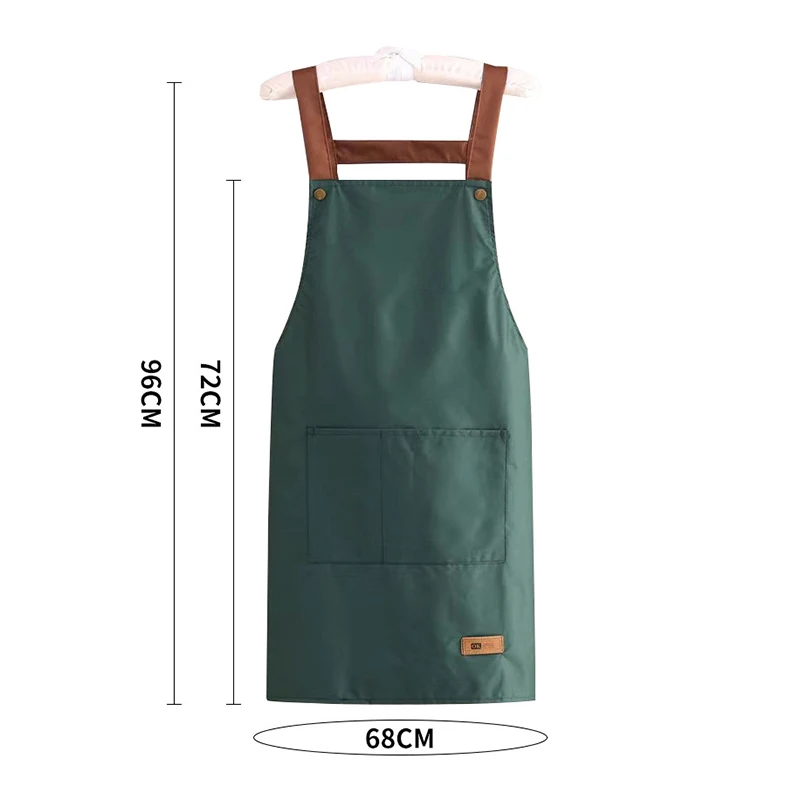 Kitchen Apron Women Men Waterproof And Oil Release Catering Work Clothes With Pockets Home Hotel Resturant Coffee Shop Cleaning