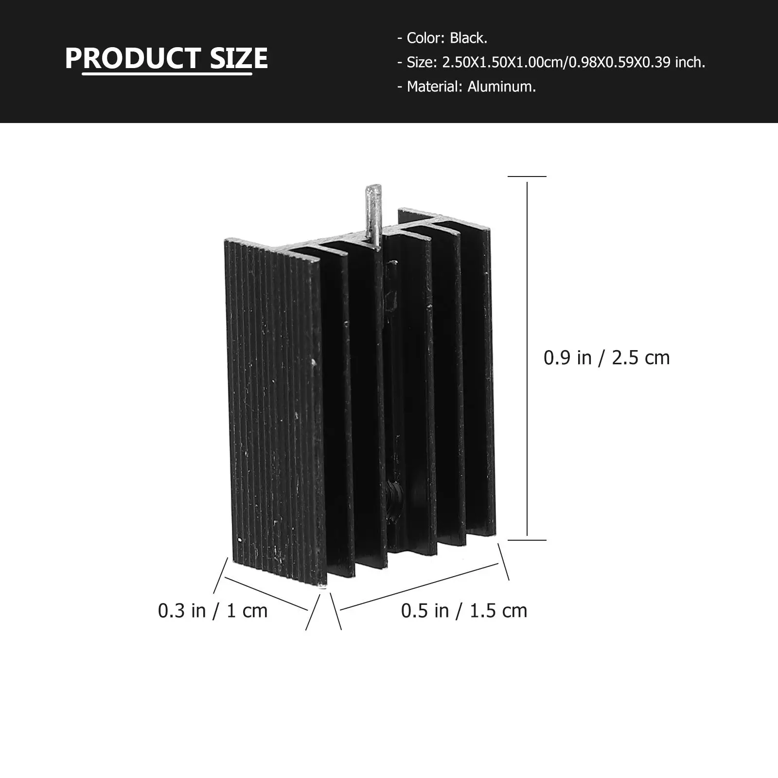 10 шт. TO220 радиатор 20x15x10 мм алюминиевый регулятор напряжения охлаждения набор радиаторов мощность полупроводниковый кулер для ноутбука