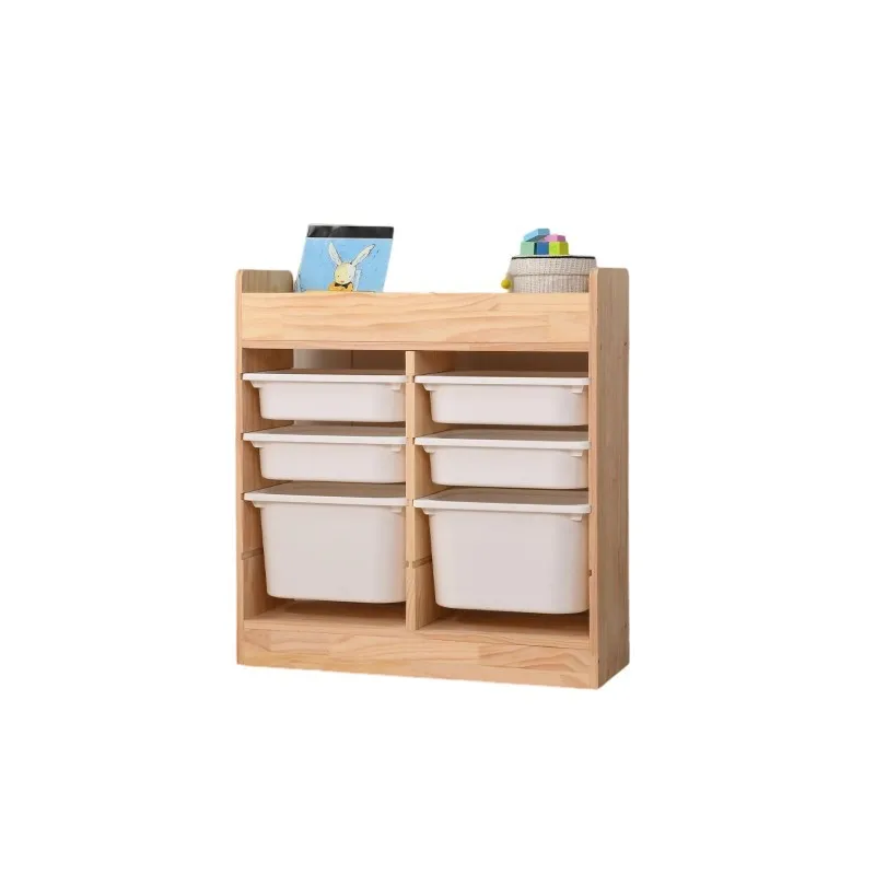 

Children's toy storage cabinet combination Living room reading area against the wall Baby toy storage rack Large capacity solid