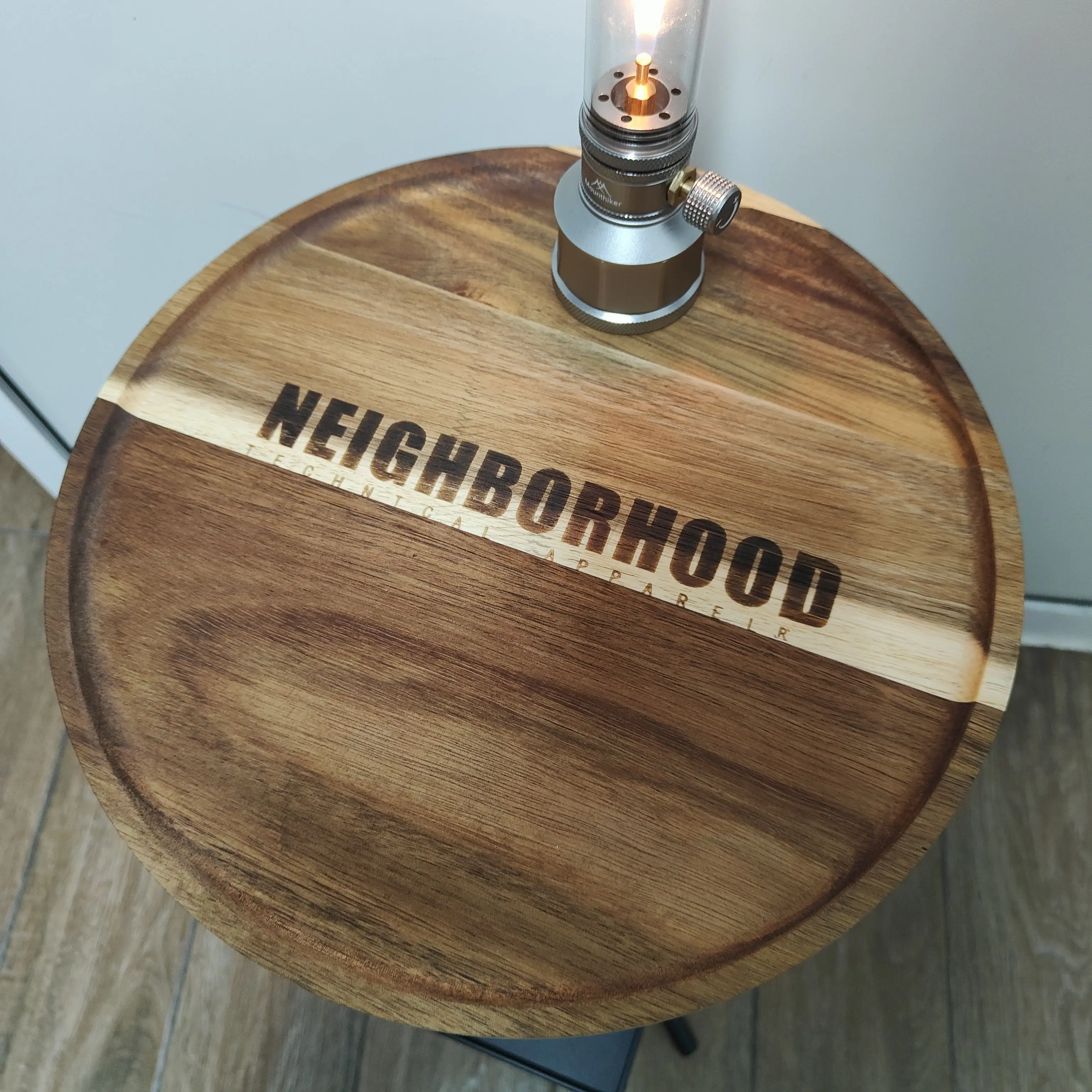 Neighborhood NBHD folding table can raise camping picnic table chairs solid wood table board