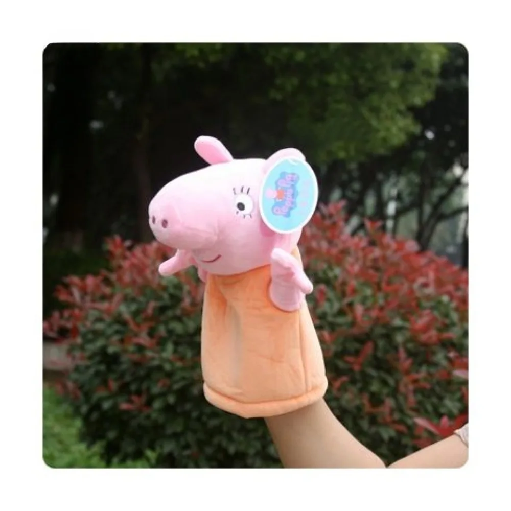 น่ารัก Peppa Pig ถุงมือตุ๊กตาหุ่นมือตุ๊กตาของเล่นอนุบาล Story Interactive Props เด็กเกมถุงมือตุ๊กตา