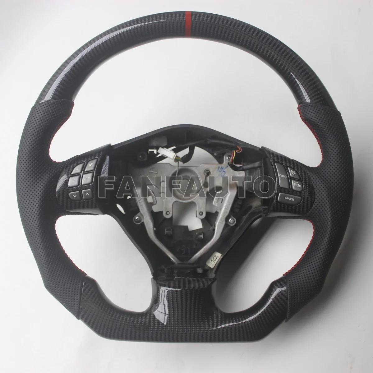 Custom Replacement D Shape for Subaru Forester 2008-2012 SH Impreza WRX Legacy Real Carbon Fiber Steering Wheel