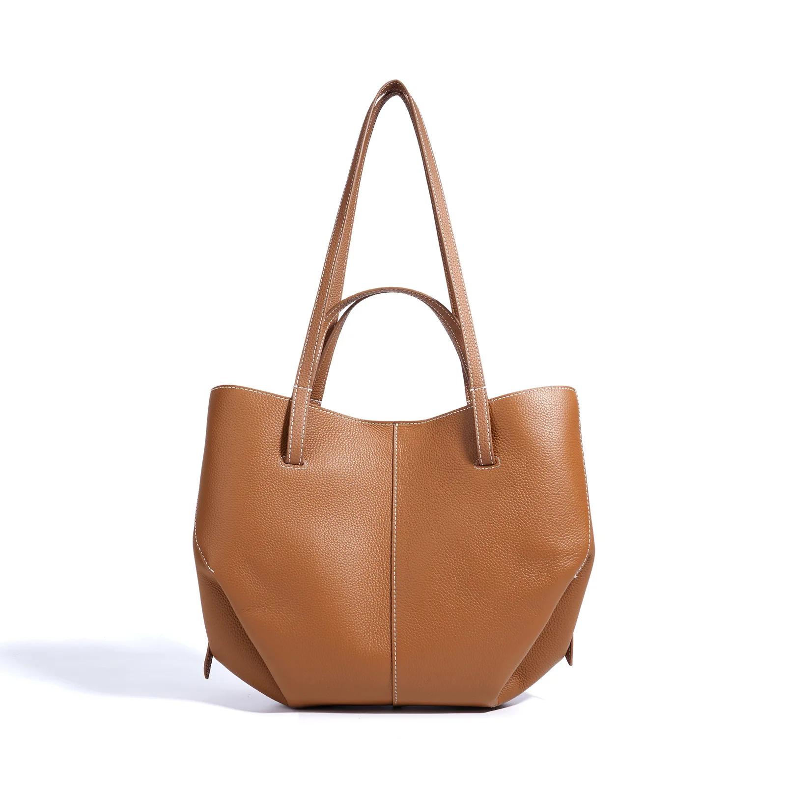 Korean Niche Design Wing Tote Bag Women's Genuine Cowhide Handbag Large Capacity Shoulder Bag Fashion Versatile Shopper Bag