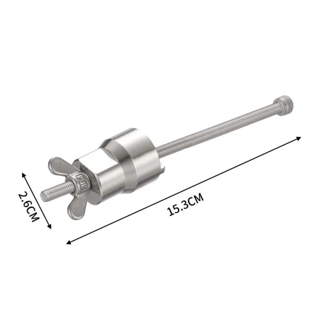 Bicycle Wheel Center Disassembly Tool with 4mm Slot Design and Nickel Coated Chromium Alloy Steel Body for All Season Use