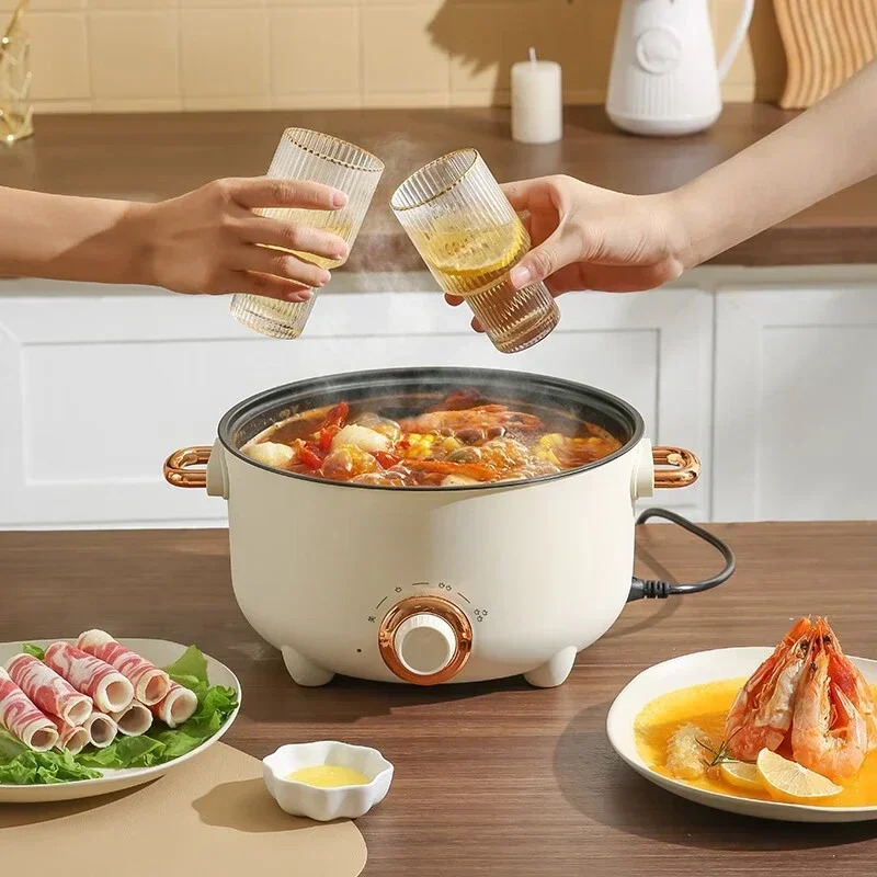 Hot salesCooker Multifunctional Cooker Small Wok Electric Frying Pan  Frying Pan Non Stick 22cm 220V