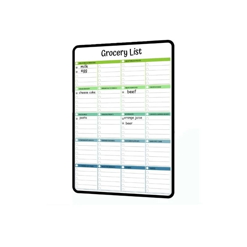 Магнитный ежемесячный календарь с маркерами сухой экрас Диаграмма Have Weekly Whitebord Dry Erass Board для холодильников