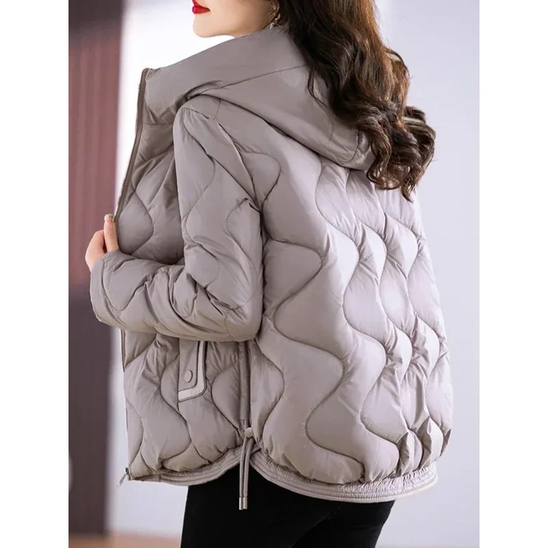 

Winter Jacket WomenOuterwear Korean Clothes Women Coat Hooded Cotton Parkas Harajuku Ladies Quilted Coat Streetwear