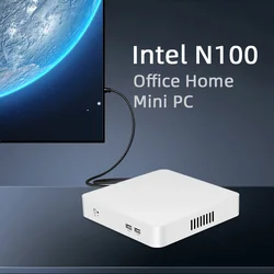 Mini PC Intel N100 işlemci ofis ev PC 16GB DDR4 512GB M.2 NVMe SSD 2.4G/5.0G WiFi Bluetooth Windows 10/11 Linux