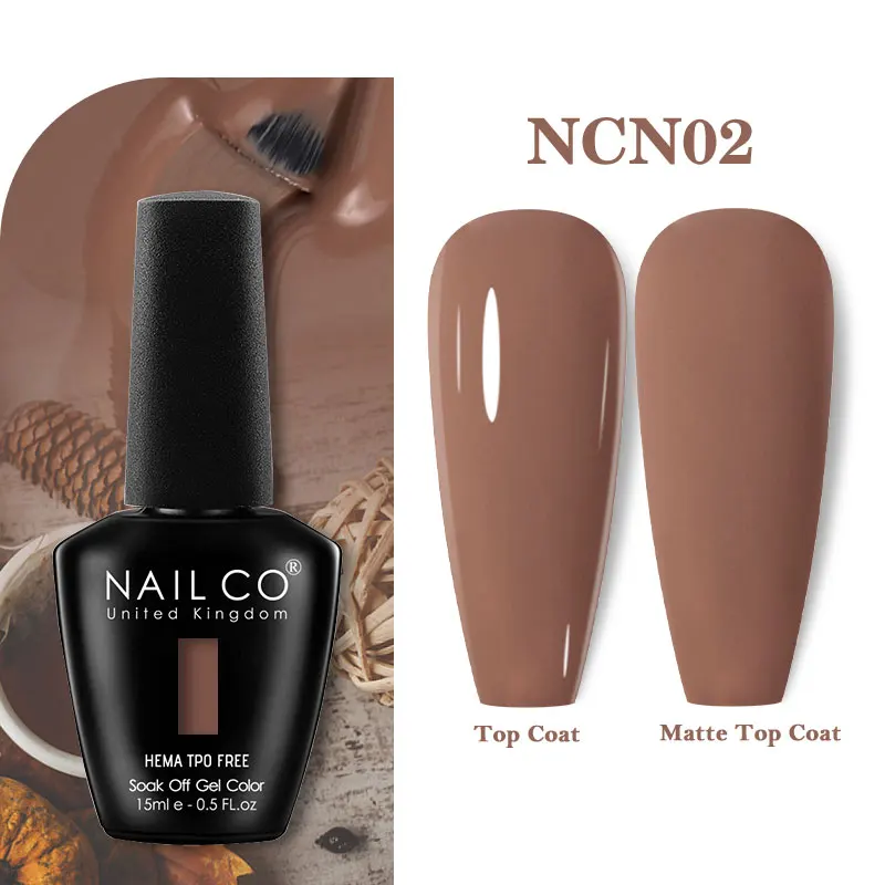 NAILCO 15ml Hema TPO-vrije Gel Nagellak Semi-permanente UV-lak Gel Nagelsalon Design TOP BASE Lak Hybride