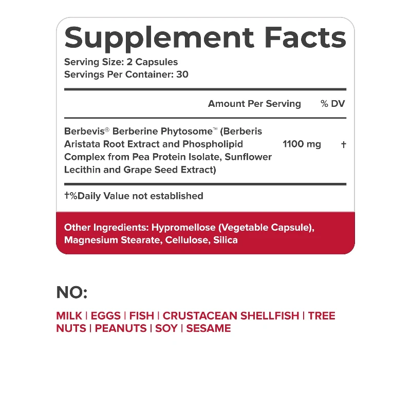 Berberine-Premium Berberine Extract, 95% Tested, Ultra High Purity, Support Overall Health, High Pot