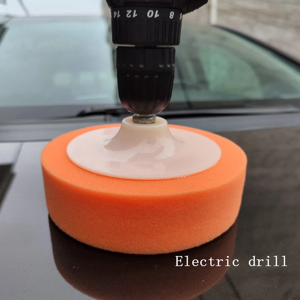 6 Inch Polishing Waxing Sponge Electric Drill Polishing Machine Polishing Pad with Link Bar