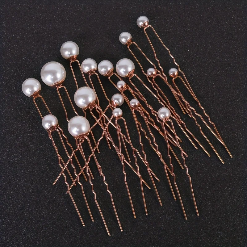 18Pcs Pearl Hair Pin Clip For Women Party Bridal Wedding Hair Accessories Jewelry Hairpin Clip Gift image 4