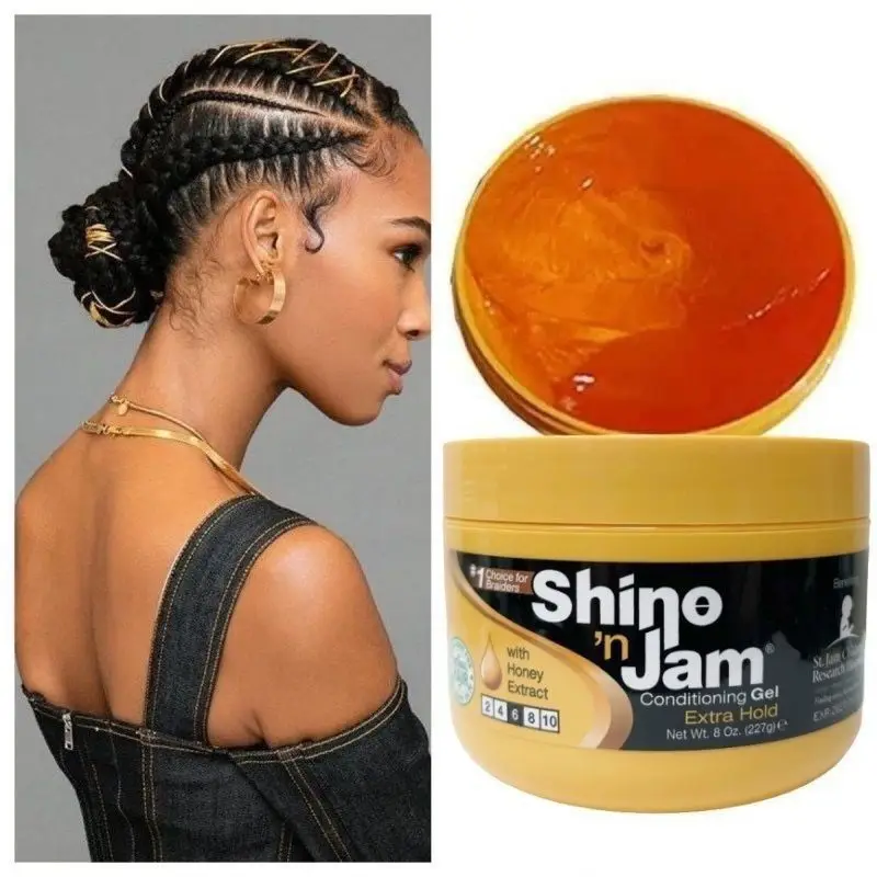 1 2 4OZ Dreadlocks Braided Hair Gel Edge Control Wax Shine Jam Moisturizing Styling Oil for Natural Hair