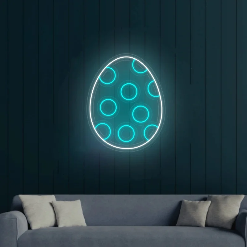 Custom egg neon light Easter decor neon light  wall decor cute egg neon lights Easter Party Decor