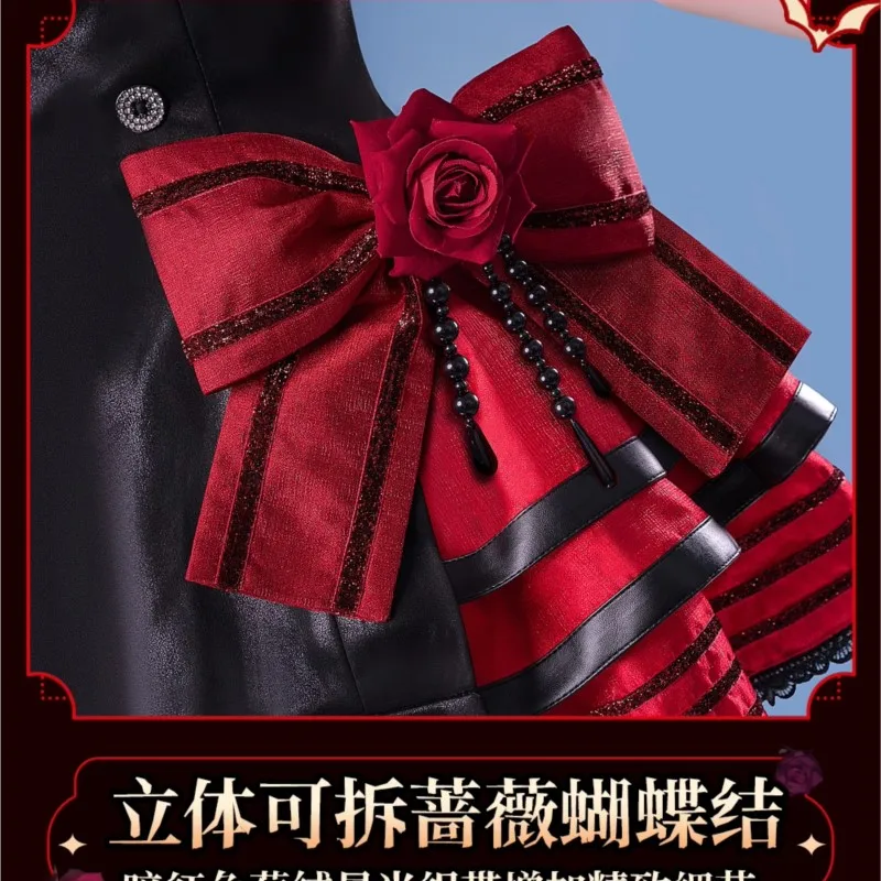 مشروع Sekai Pjsk لعب الأدوار حفلة معرض كوميدي لطيف زي رائجة البيع لوليتا الأحمر زي الهالوين التأثيري عيد الميلاد