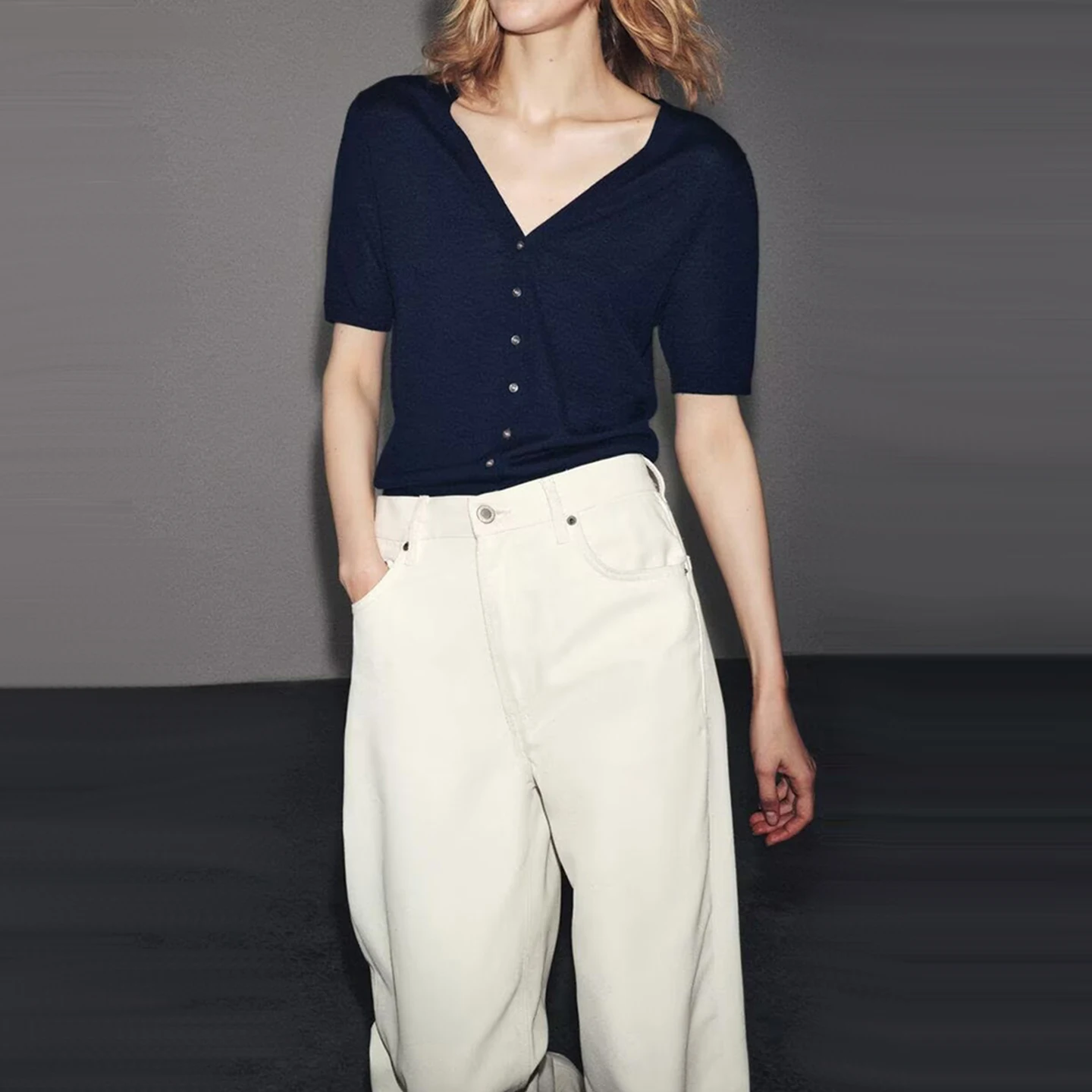 Z レディース ファッション オルト スヴェ ジェット 多用途 エレガント 個性的 2025 新作 ニット カーディガン オープンフロント スレ