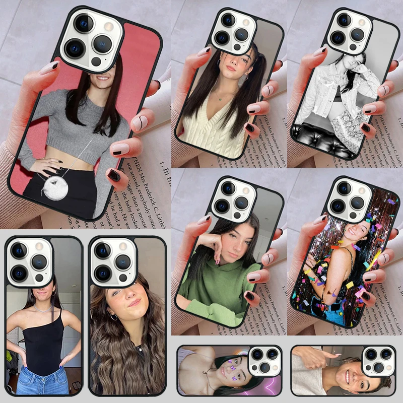 Charli Damelio Soft Phone Case cover For iPhone 14 13 15 16 Pro Max Coque 12 11 Pro Max For Apple 8 PLUS 7 6S fundas