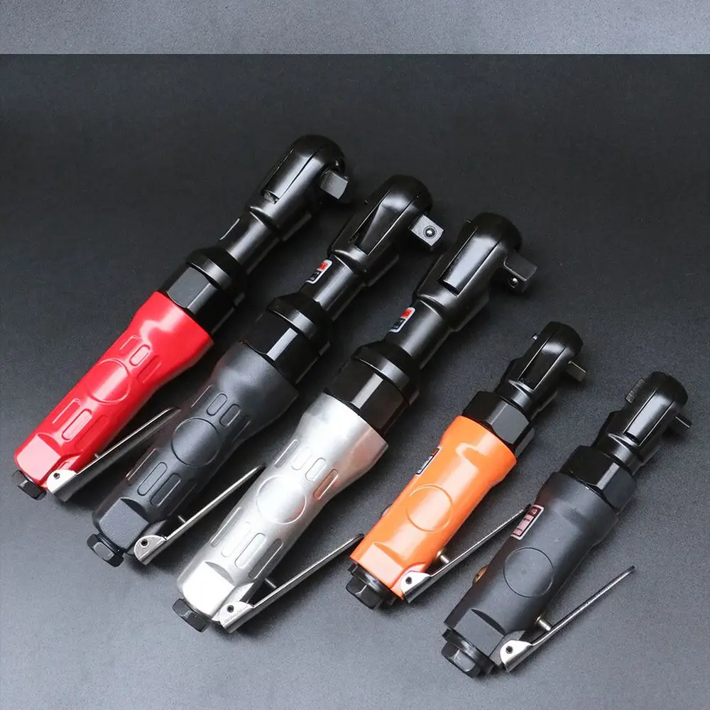 Powerful Pneumatic Ratchet Wrench 1/2 Inch Drive 90 Degree Angle Air Tool For Narrow Space Fastening Mechanic Hardware