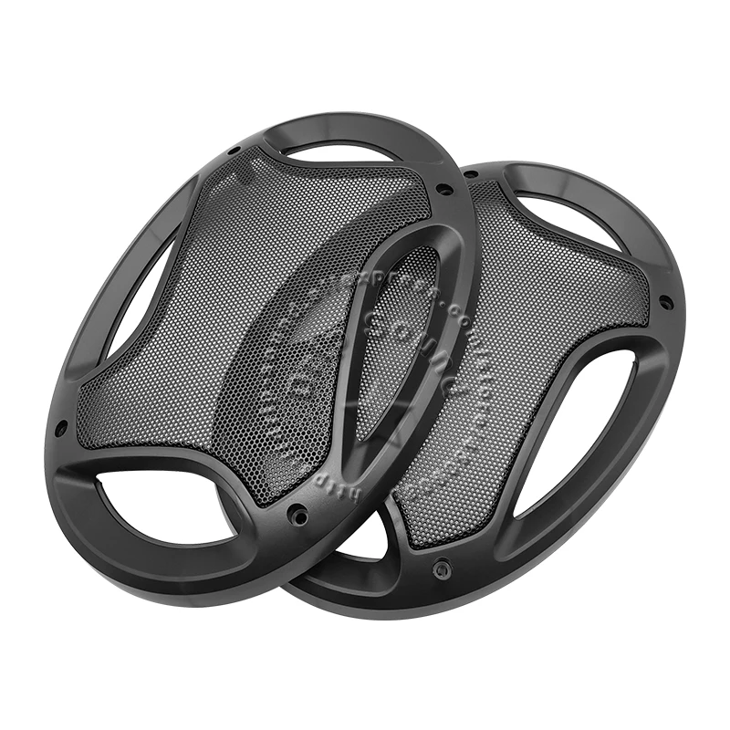 ل 6 "x 9" 6x9 بوصة مكبر صوت للسيارة تحويل صافي غطاء الزخرفية دائرة شبكة معدنية مصبغة حماية # 6