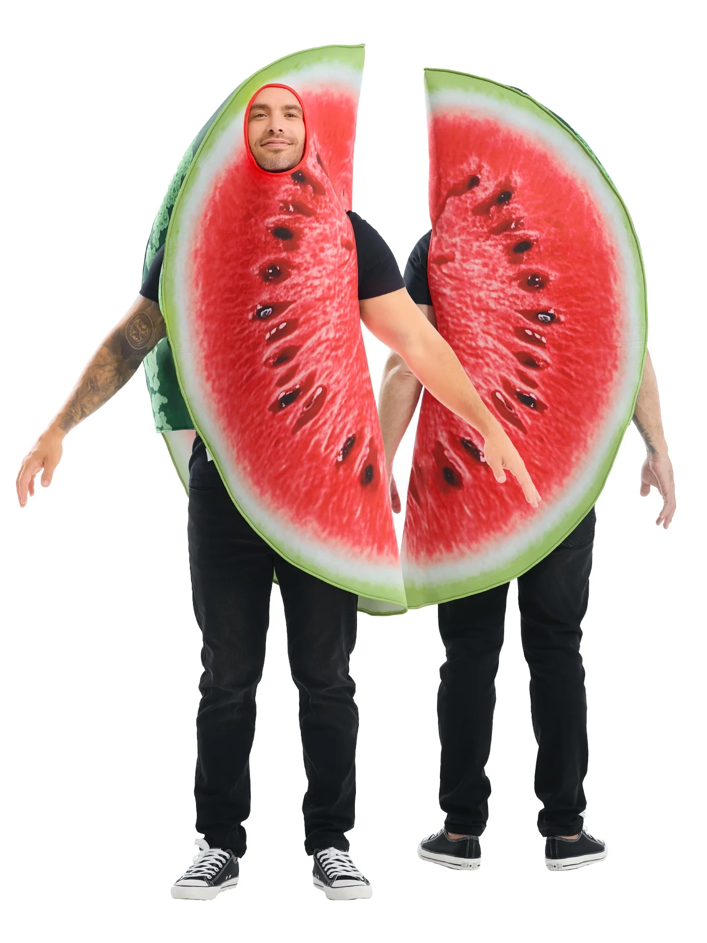 Creativo loween Costume Frutta Verdura Dr up Divertente Per Adulti Anguria Tema Performance Vestiti Palcoscenico Etnico Fas...