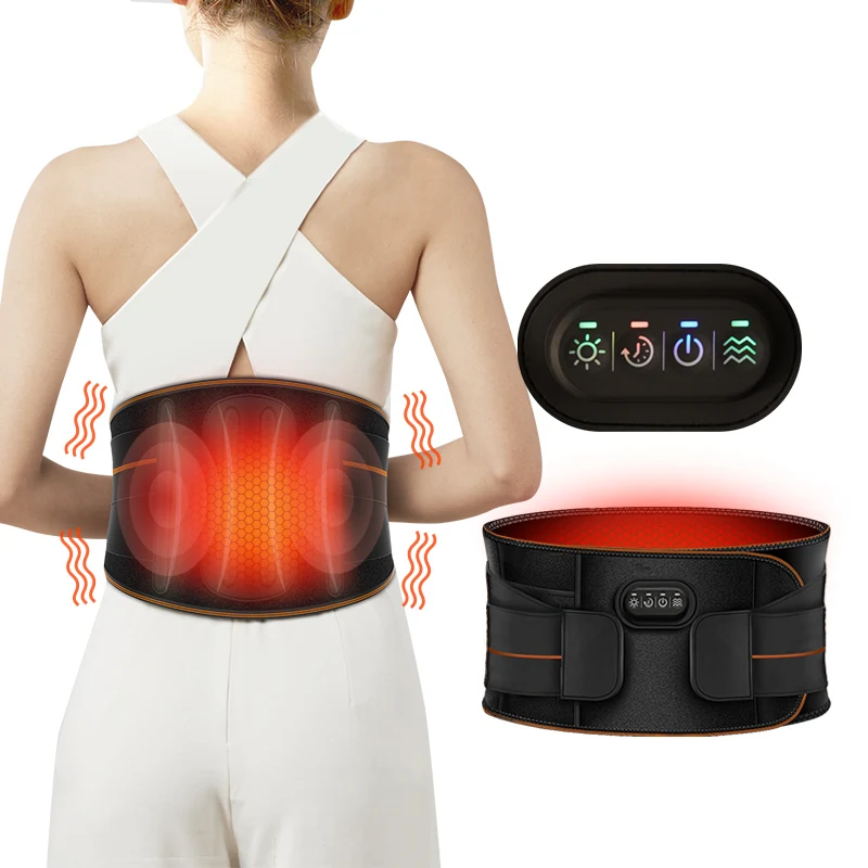 

Heated massage with abdominal slimming belt far infrared electric waist heated massager