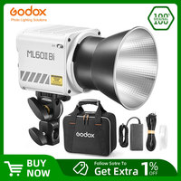 Godox ML60II BI 2800K -6500K LED Video Light Silent Mode Portable Brightness Adjustment Support Li-ion Outdoor LED Upgraded Lamp