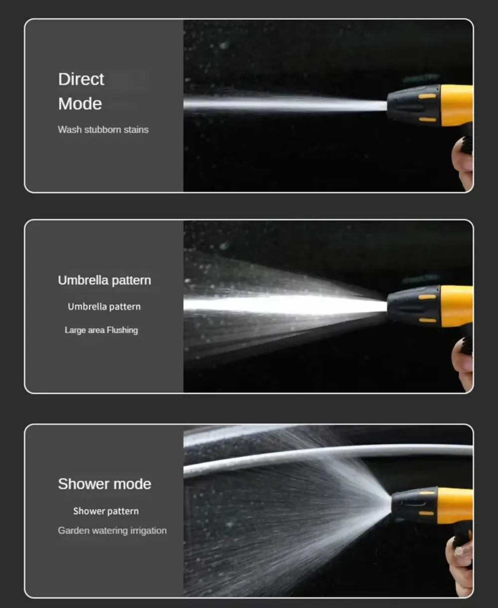 ارتفاع ضغط غسيل السيارات بندقية رذاذ فوهة انبوب ماء عدة السيارات الأنظف إزالة منفضة حديقة الري بندقية رذاذ مجموعة للمركبات