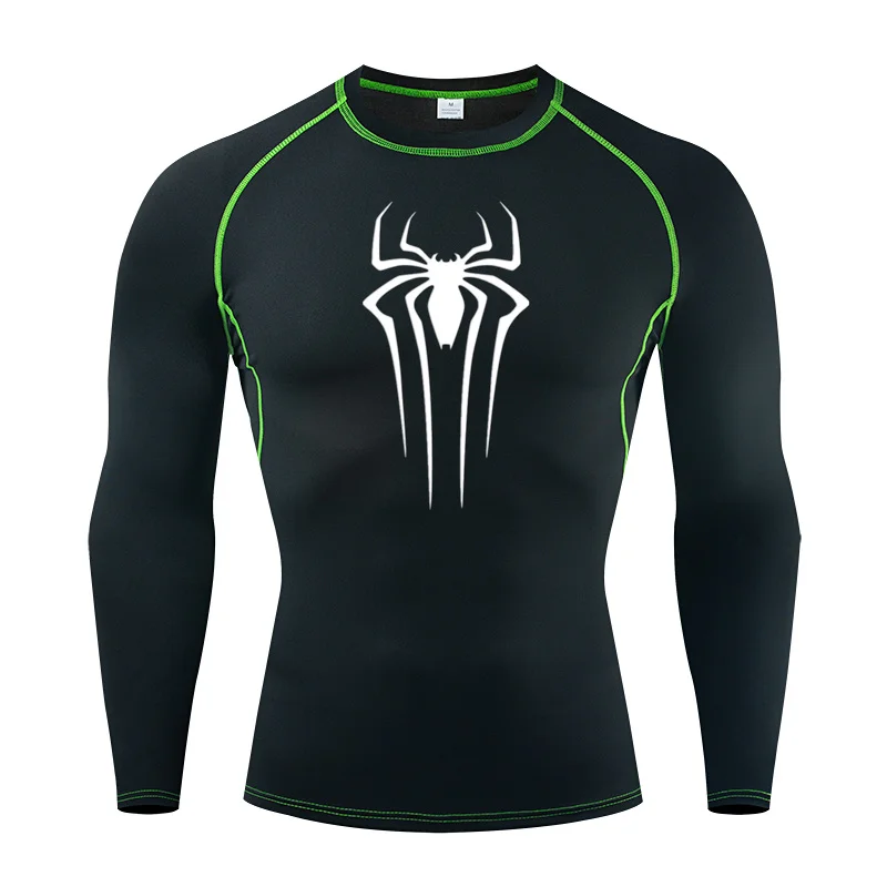 Men Jogging Compression Long Sleeve T-shirt Running Sport T Shirt Fitness Tops Tee Male Quick Dry Tight Training Rashgard Jersey