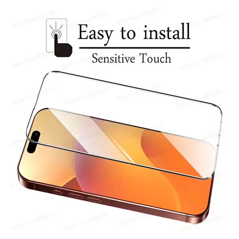 5PCS Screen Protector for IPhone 17 13 11 12 14 15 16 Pro Max 13 Mini Tempered Glass for IPhone 7 8 14 15 16 Plus X XR XS MAX SE